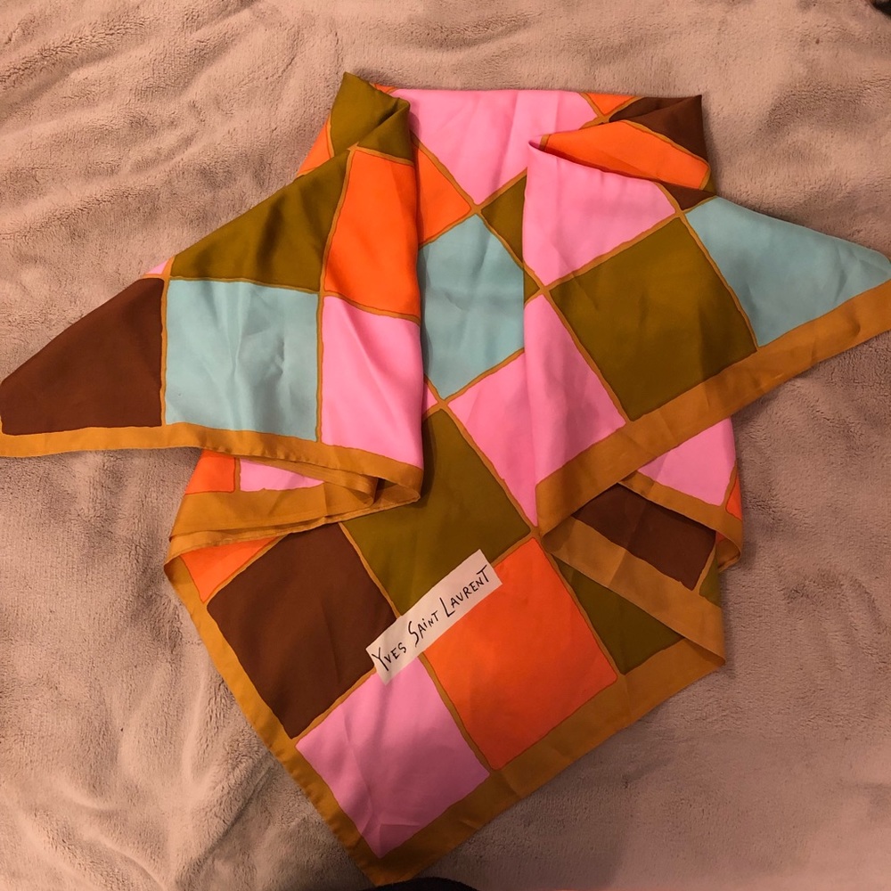 Yves Saint Laurent vintage silk scarf